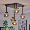 CHEHALIS Ceiling Light - glass Smoke-coloured, 5-light sources