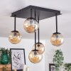 CHEHALIS Ceiling Light - glass Amber, 5-light sources