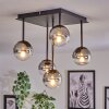 CHEHALIS Ceiling Light - glass clear, Smoke-coloured, 5-light sources