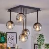 CHEHALIS Ceiling Light - glass clear, Smoke-coloured, 5-light sources