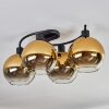 KOYOTO Ceiling Light - glass gold, clear, 4-light sources