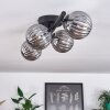 CHEHALIS Ceiling Light - glass Smoke-coloured, 4-light sources