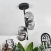 CHEHALIS Ceiling Light - glass clear, Smoke-coloured, 4-light sources