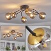 CHEHALIS Ceiling Light - glass gold, black, 6-light sources