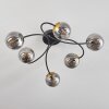 CHEHALIS Ceiling Light - glass gold, black, 6-light sources