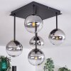 CHEHALIS Ceiling Light - glass gold, black, 5-light sources