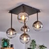 CHEHALIS Ceiling Light - glass gold, black, 5-light sources