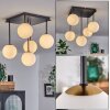 CHEHALIS Ceiling Light - glass gold, black, 5-light sources