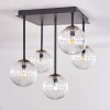 CHEHALIS Ceiling Light - glass gold, black, 5-light sources