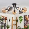 GASTOR Ceiling Light - glass Amber, clear, Smoke-coloured, 7-light sources