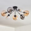 GASTOR Ceiling Light - glass Amber, clear, Smoke-coloured, 7-light sources