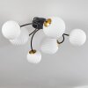 CHEHALIS Ceiling Light - glass gold, black, 6-light sources