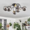 CHEHALIS Ceiling Light - glass gold, black, 6-light sources