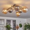 CHEHALIS Ceiling Light - glass gold, black, 6-light sources