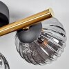 CHEHALIS Ceiling Light - glass gold, black, 3-light sources