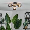 CHEHALIS Ceiling Light - glass gold, black, 3-light sources