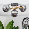 CHEHALIS Ceiling Light - glass gold, black, 3-light sources