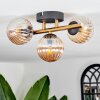 CHEHALIS Ceiling Light - glass gold, black, 3-light sources