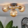 CHEHALIS Ceiling Light - glass gold, black, 3-light sources