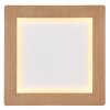 Globo CLAY Ceiling Light LED Wood like finish, white, 1-light source