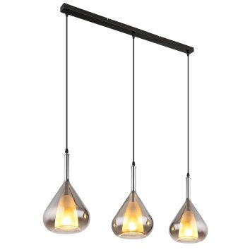 Globo GEEKY Pendant Light black, 3-light sources