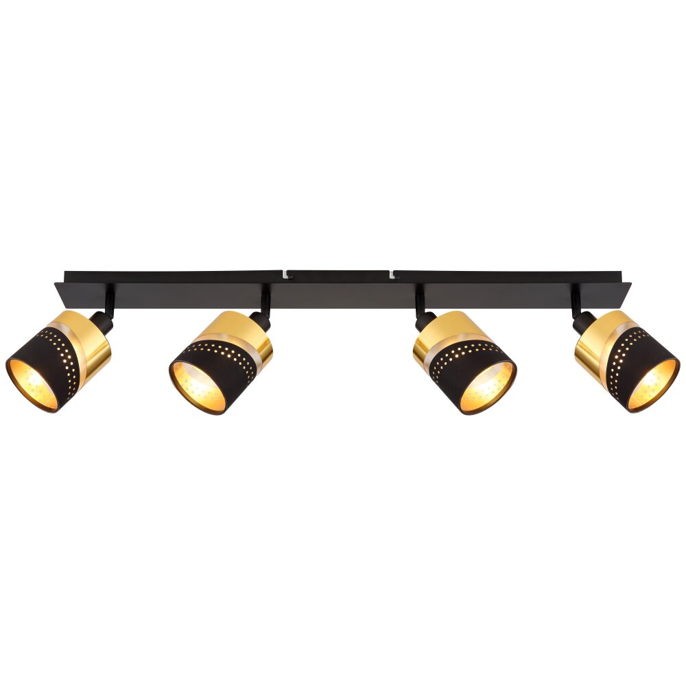 Globo OR Ceiling Light black, 4-light sources