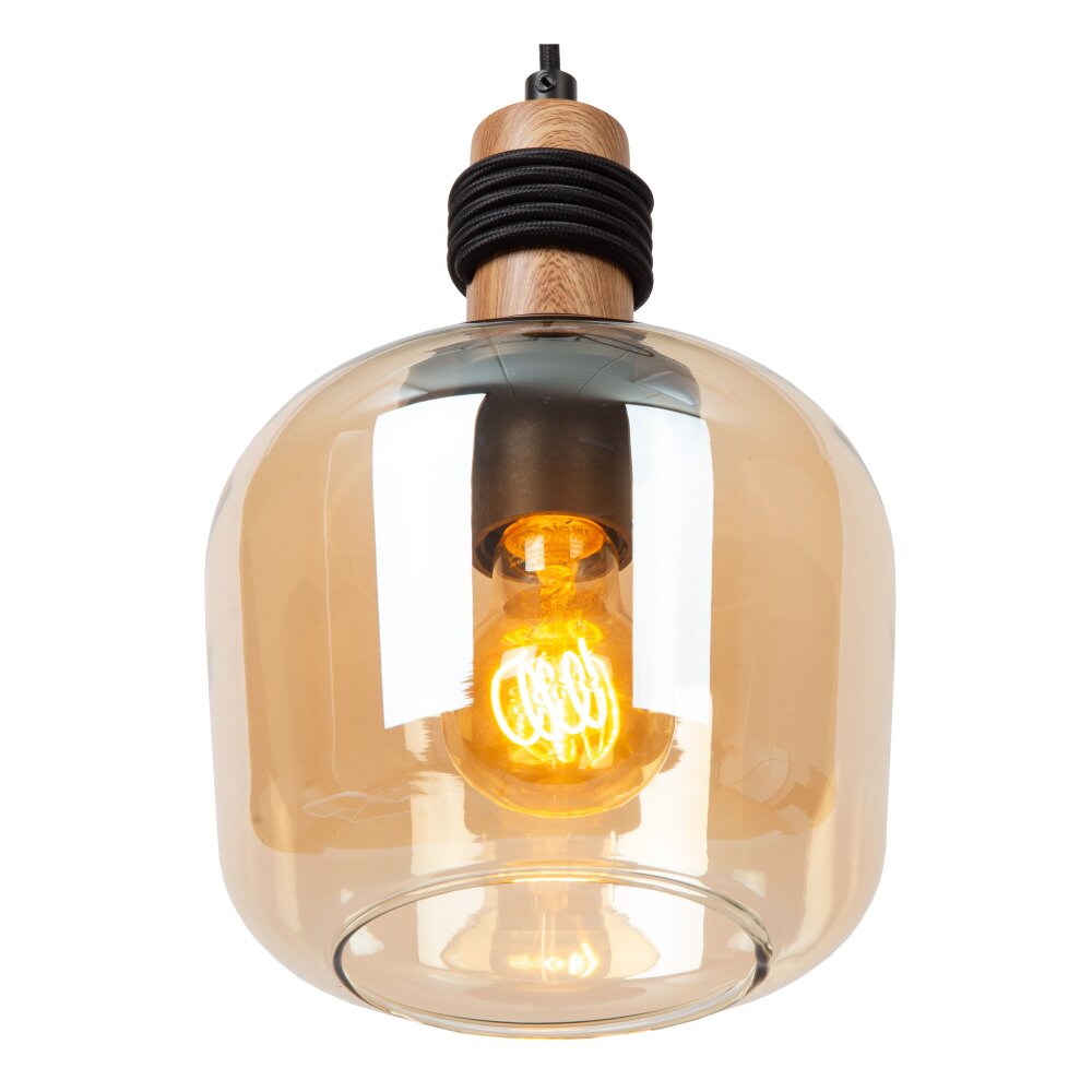 Lucide ILONA Pendant Light black, 3-light sources