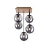 Leuchten-Direkt GREEN WIDOW Ceiling Light Ecru, black, 5-light sources