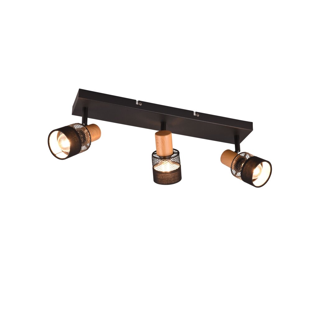 Trio NANDINI Ceiling Light black, 3-light sources main product photo