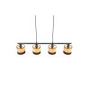 Reality BOLZANO Pendant Light black, 4-light sources