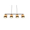 Reality BOLZANO Pendant Light black, 4-light sources