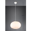 Reality FURRY Pendant Light beige, 1-light source