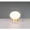 Reality EARL Table lamp LED brass, 1-light source