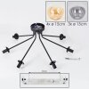 Gastor Ceiling Light - glass 10 cm, 12 cm, 15 cm Amber, Smoke-coloured, 7-light sources