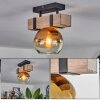 Montgomery Ceiling Light - glass 15 cm Ecru, black, 1-light source