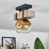 Montgomery Ceiling Light - glass 15 cm Ecru, black, 1-light source