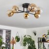 Chehalis Ceiling Light - glass 10 cm gold, black, 6-light sources