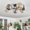 Chehalis Ceiling Light - glass 15 cm gold, black, 6-light sources