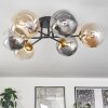 Chehalis Ceiling Light - glass 15 cm gold, black, 6-light sources