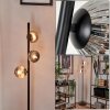 Remaisnil Floor Lamp - glass 10 cm Smoke-coloured, 3-light sources