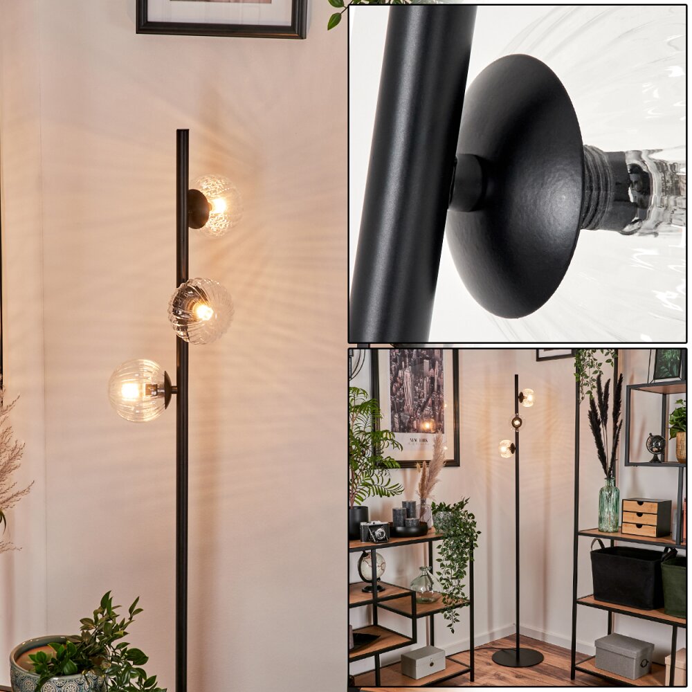 Remaisnil Floor Lamp - glass 10 cm clear, 3-light sources main product photo