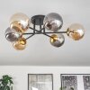 Chehalis Ceiling Light - glass 12 cm gold, black, 6-light sources