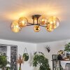 Chehalis Ceiling Light - glass 10 cm, 12 cm, 15 cm gold, black, 6-light sources