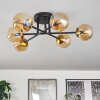 Chehalis Ceiling Light - glass 10 cm gold, black, 6-light sources