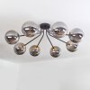 Chehalis Ceiling Light - glass 15 cm gold, black, 8-light sources