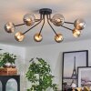 Chehalis Ceiling Light - glass 10 cm gold, black, 8-light sources