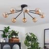 Chehalis Ceiling Light - glass 10 cm gold, black, 8-light sources