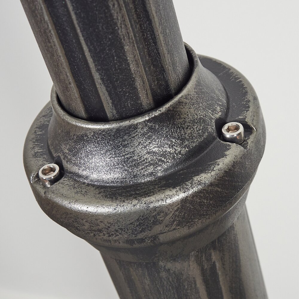 Loria Lamp Post black, silver, 3-light sources