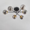 Chehalis Ceiling Light - glass 10 cm gold, black, 6-light sources