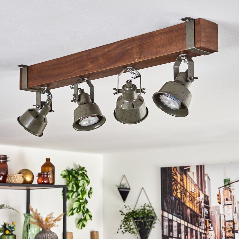 Pehefito Ceiling Light brown, black, 4-light sources